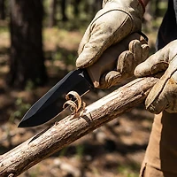 True Outdoorsman 4" Fixed Blade Knife and Sheath