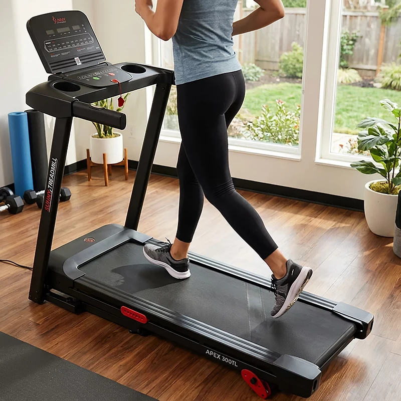 Sunny Health & Fitness APEX 300 SMART Motorized Treadmill with Bluetooth