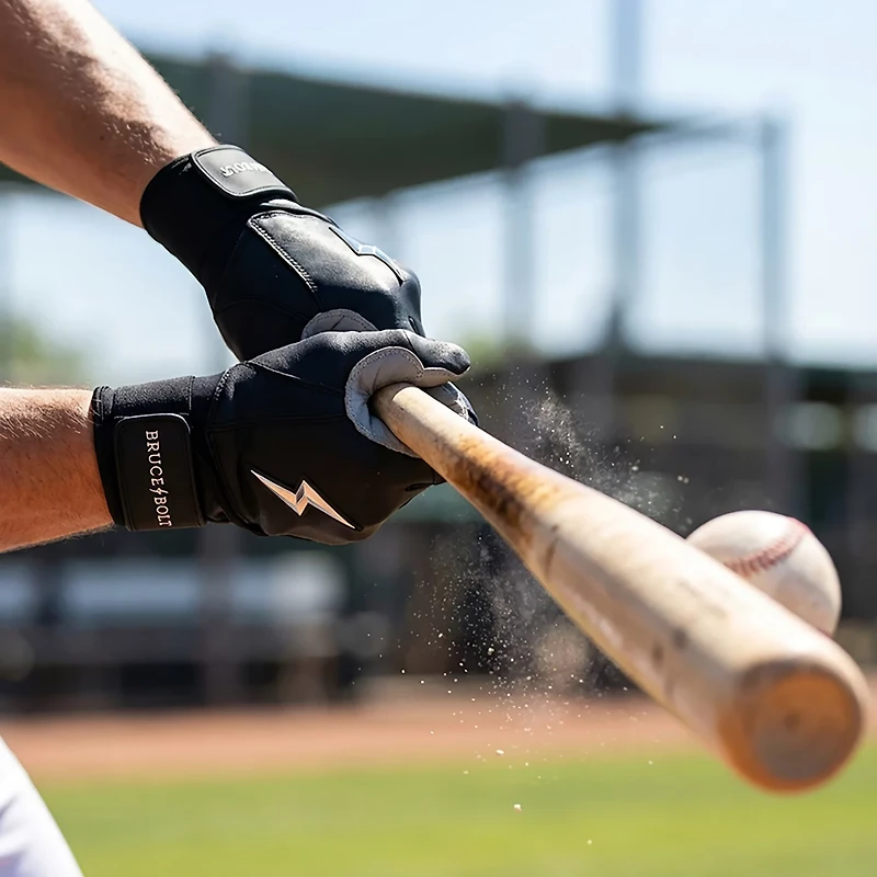 BRUCE BOLT CHROME Series Long Cuff Batting Baseball Gloves