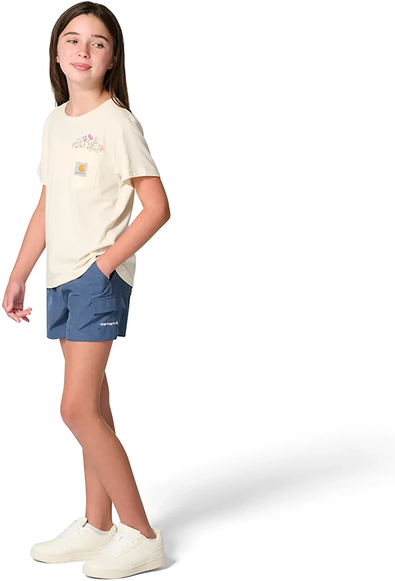 Carhartt Girls' Rugged Flex Woven Cargo Shorts