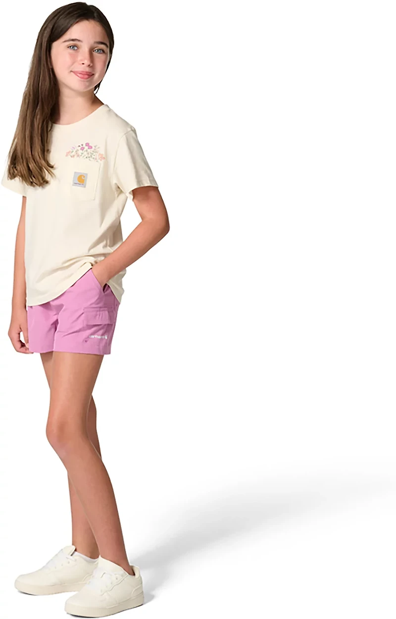Carhartt Girls' Rugged Flex Woven Cargo Shorts