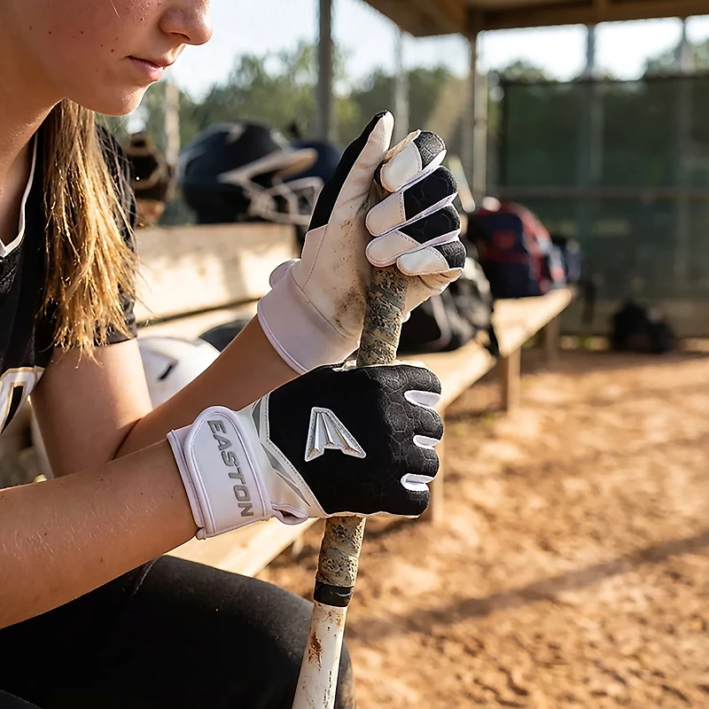 EASTON Girls' Quartz Fastpitch Softball Batting Gloves