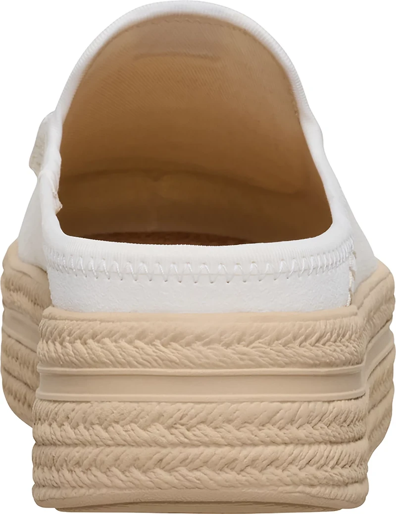 HEYDUDE Women's Wendy Austin Lift White Espadrille Canvas Shoes