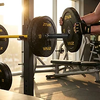 ZIVA 250 lb Olympic Bumper Plate Weight Set