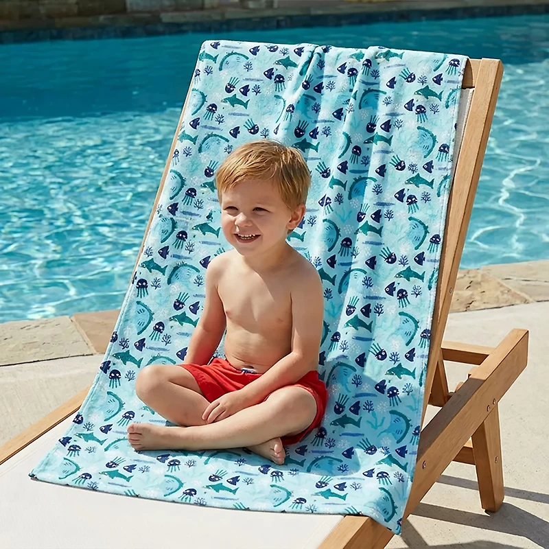 O'Rageous Kids’ Under the Sea Printed Towel