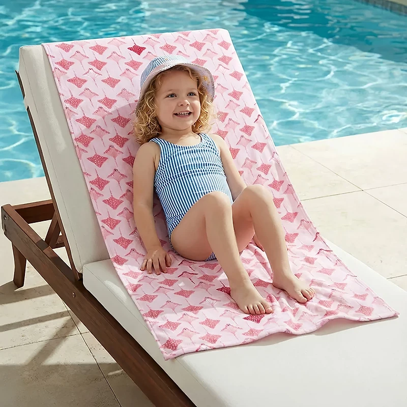 O'Rageous Kids’ Stingray Printed Beach Towel