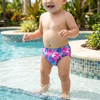 Aqua Leisure Girls’ Pink Turtles SplashGuard Reusable Swim Diaper