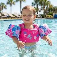 Aqua Leisure Girls’ Pink Turtles Tadpole USCG Swimmer