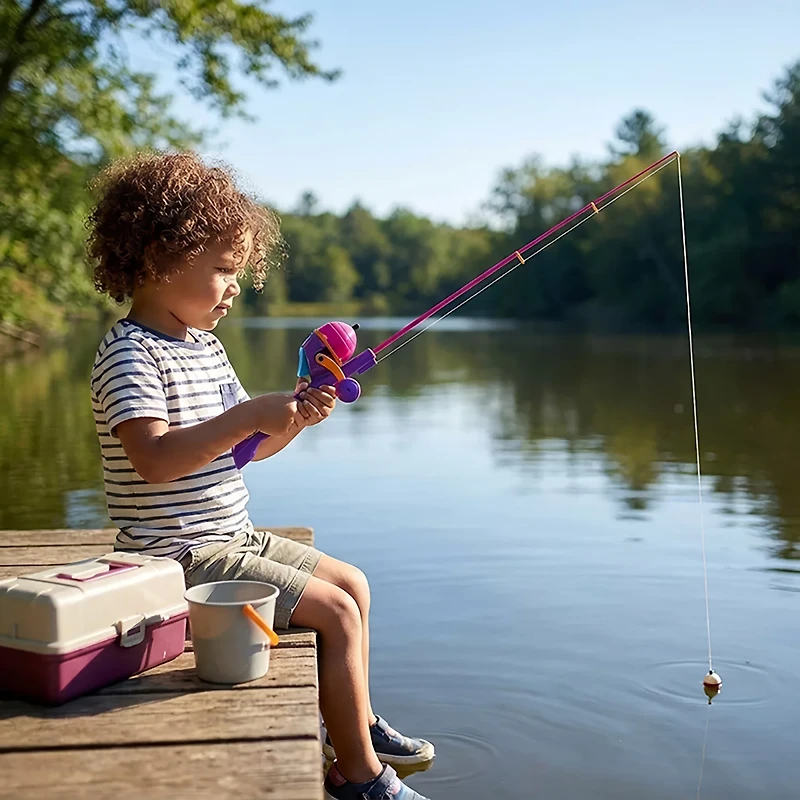 Kid Casters Dora 2 ft 8 in L Freshwater Fishing Kit