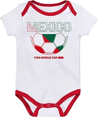 Outerstuff Infant Boys' Mexico 26 World Cup Creepers 3-Pack