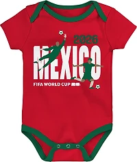 Outerstuff Infant Boys' Mexico 26 World Cup Creepers 3-Pack