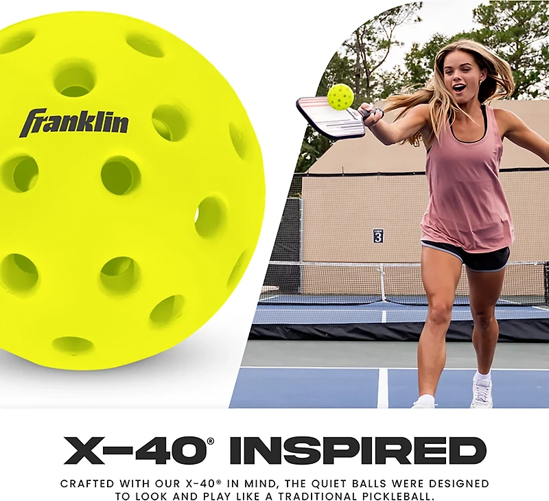 Franklin Silent Serve Pickleballs 3-Pack