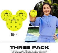 Franklin Silent Serve Pickleballs 3-Pack