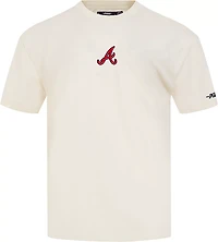 Pro Standard Men's Atlanta Braves Classic Icon Drop Shoulder Short Sleeve T-shirt