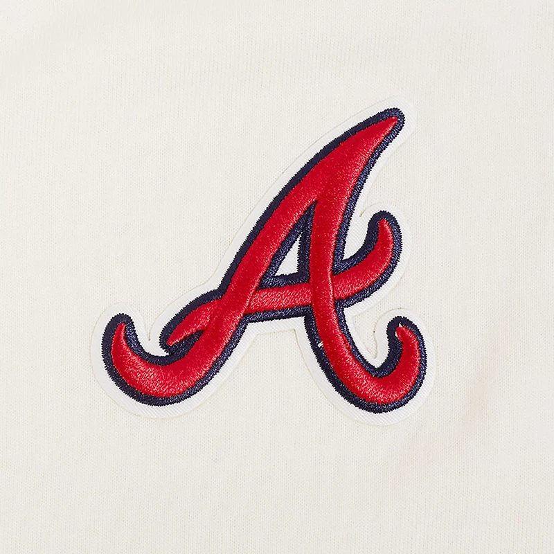 Pro Standard Men's Atlanta Braves Classic Icon Drop Shoulder Short Sleeve T-shirt