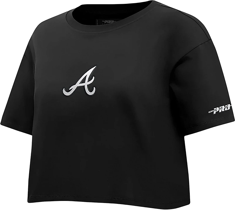 Pro Standard Women's Atlanta Braves Classic Icon Boxy Short Sleeve T-shirt