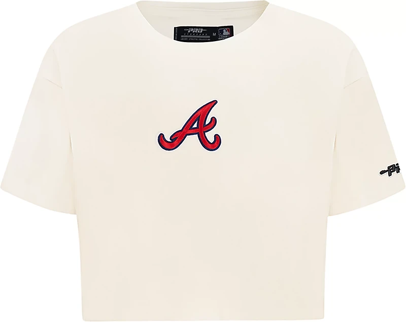 Pro Standard Women's Atlanta Braves Classic Icon Boxy Short Sleeve T-shirt