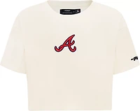 Pro Standard Women's Atlanta Braves Classic Icon Boxy Short Sleeve T-shirt
