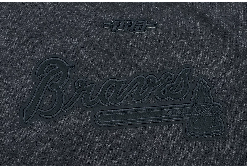 Pro Standard Women's Atlanta Braves Washed Classic Enzyme Wash Short Sleeve Boxy T-shirt