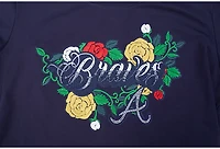 Pro Standard Women's Atlanta Braves Ink and Bloom Baby Doll Short Sleeve T-shirt