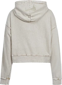 Pro Standard Women's Atlanta Braves Washed Classic Enzyme Wash Long Sleeve Hoodie