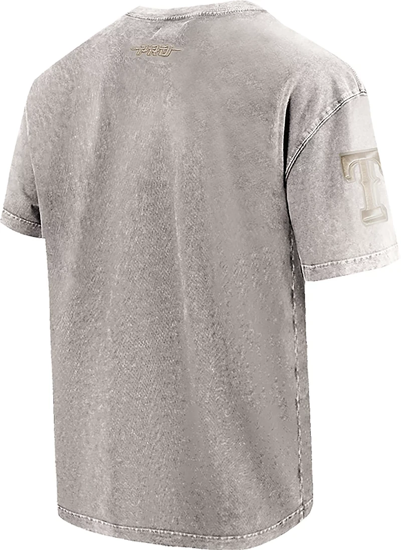 Pro Standard Men's Texas Rangers Washed Classic Enzyme Wash CJ Drop Shoulder T-shirt