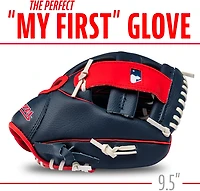 Franklin Cleveland Guardians 9.5 in T-Ball Glove and Ball Set