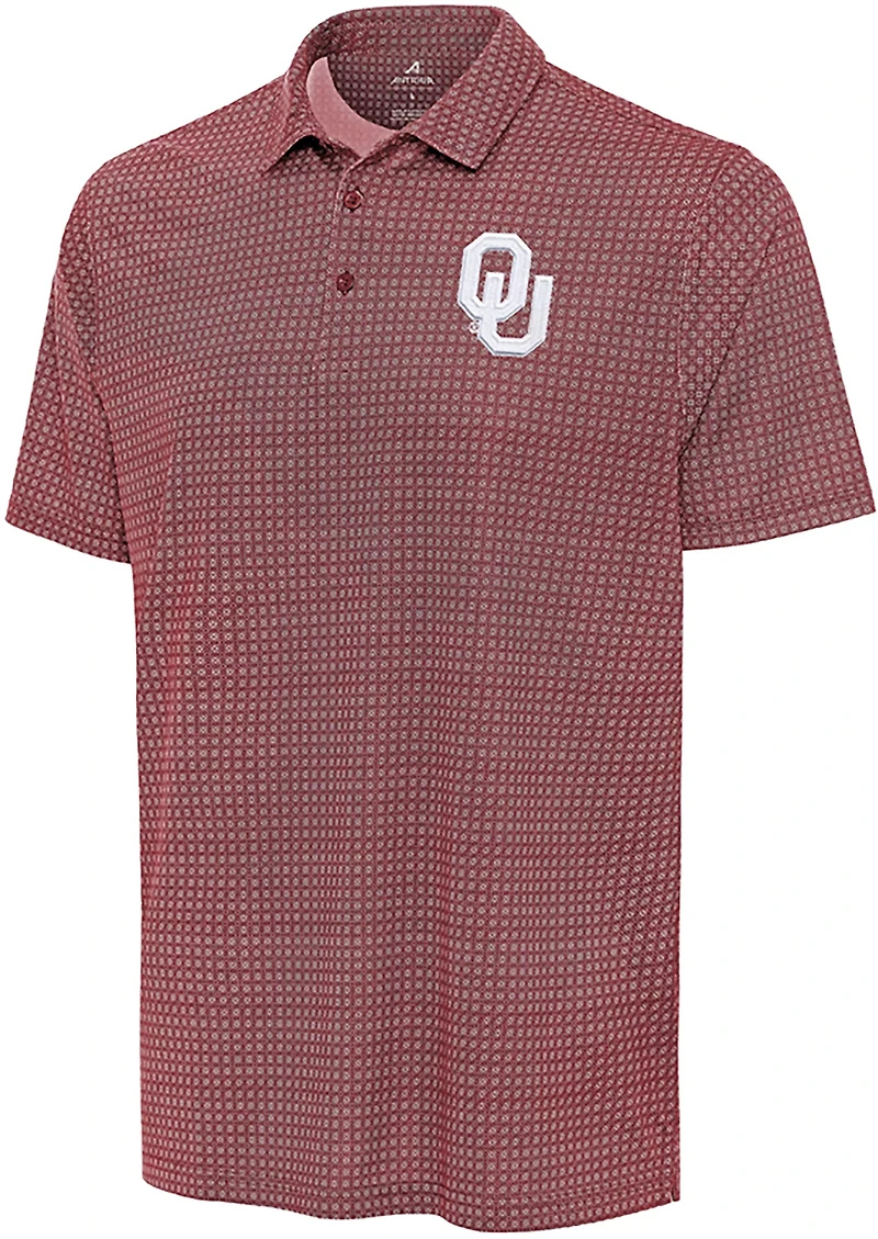 Antigua Men's Oklahoma Sooners Mosaic Polo Shirt