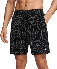 Nike Men's Breaker Tossed Swoosh Volley Swim Shorts 9