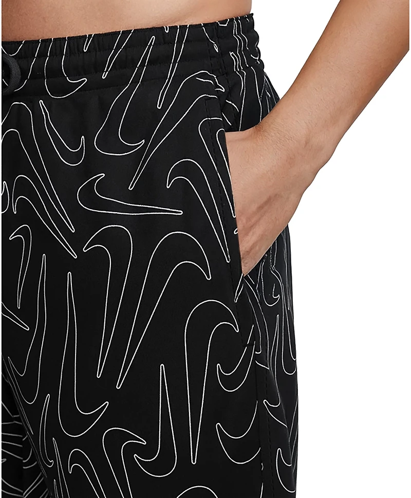 Nike Men's Breaker Tossed Swoosh Volley Swim Shorts 9