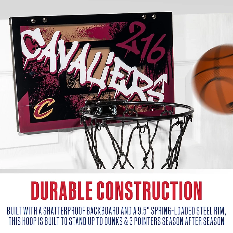 Franklin Cleveland Cavaliers Over the Door Basketball Hoop Set