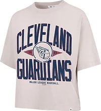 '47 Women's Cleveland Guardians Windthrow Ravine Crop Short Sleeve T-shirt