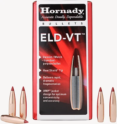 Hornady ELD-V 6mm .243 80-Grain Reloading Bullets - 100 Rounds