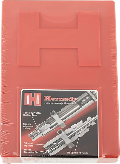 Hornady Custom Grade Series III 2 Die Set for 8.6 Blackout with Sizing Seater