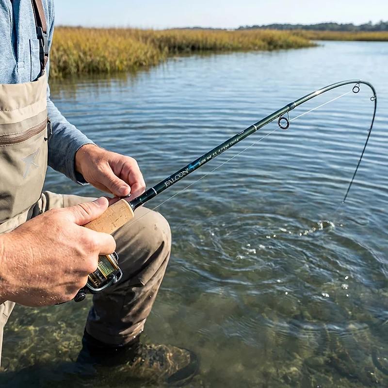 Falcon Coastal XGS 6'6" Saltwater Wade Fisher Spinning Rod