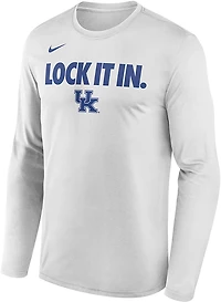 Nike Men's Kentucky Wildcats 2026 Lock It Bench Long Sleeve T-shirt