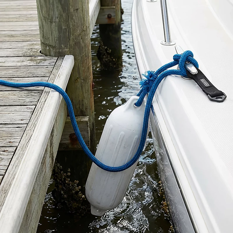 Marine Raider 1/2 in x 25 ft Blue Double-Braided Dock Line