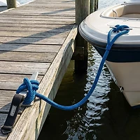 Marine Raider 1/2 in x 25 ft Blue Double-Braided Dock Line