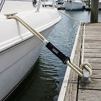 Marine Raider 1/2 in x 25 ft White/Gold Double-Braided Dock Line