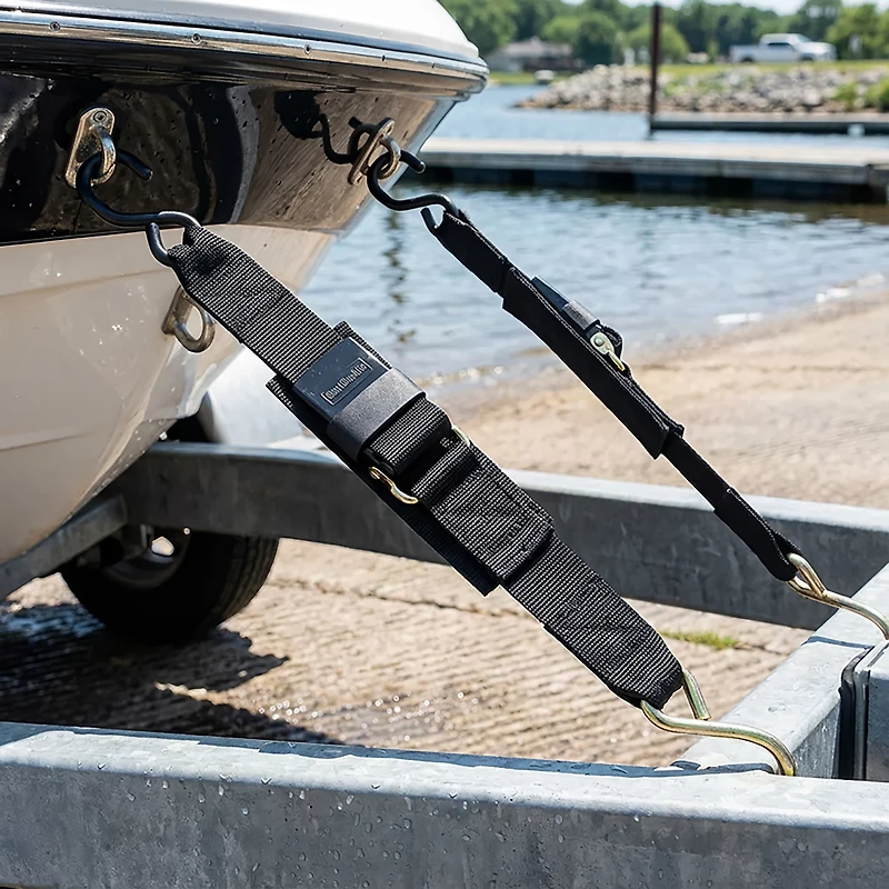 BoatBuckle® Kwik-Lok 2" x 4' Transom Tie-Downs 2-Pack