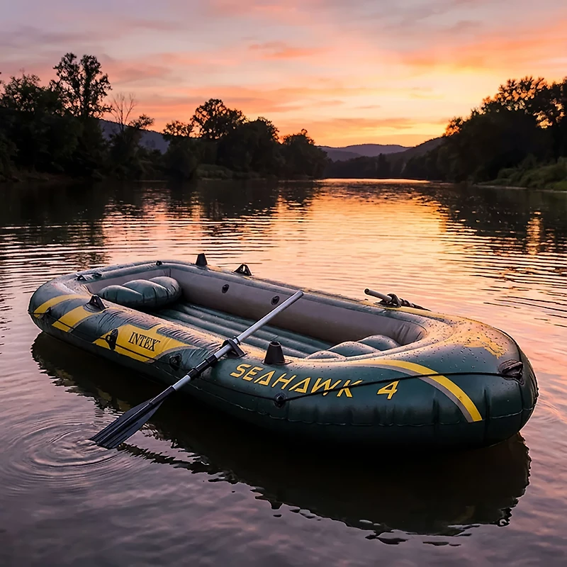 INTEX Seahawk 11 ft 7 in Inflatable Boat Set