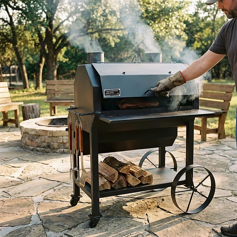 Old Country BBQ Pits Over and Under Smoker