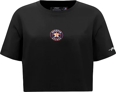 Pro Standard Women's Houston Astros Classic Icon Boxy Short Sleeve T-shirt