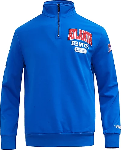 Pro Standard Men's Atlanta Braves City Arch Fleece 1/4-Zip Jacket
