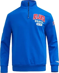 Pro Standard Men's Atlanta Braves City Arch Fleece 1/4-Zip Jacket