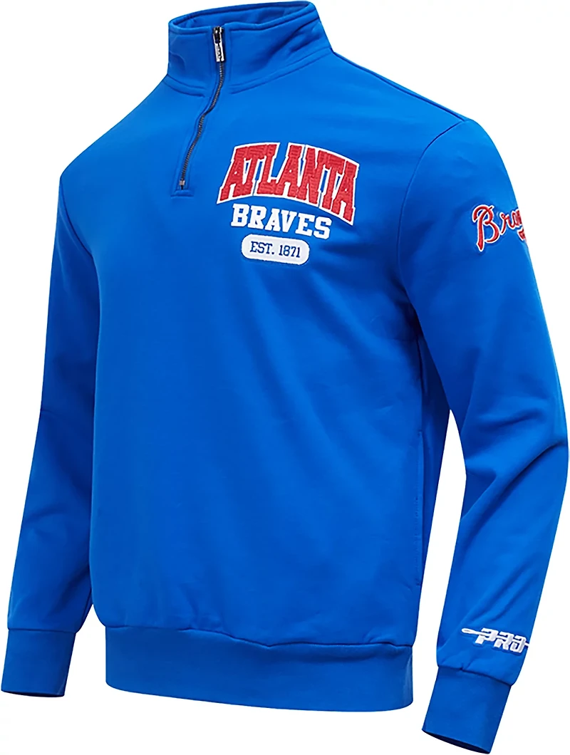 Pro Standard Men's Atlanta Braves City Arch Fleece 1/4-Zip Jacket