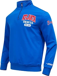 Pro Standard Men's Atlanta Braves City Arch Fleece 1/4-Zip Jacket