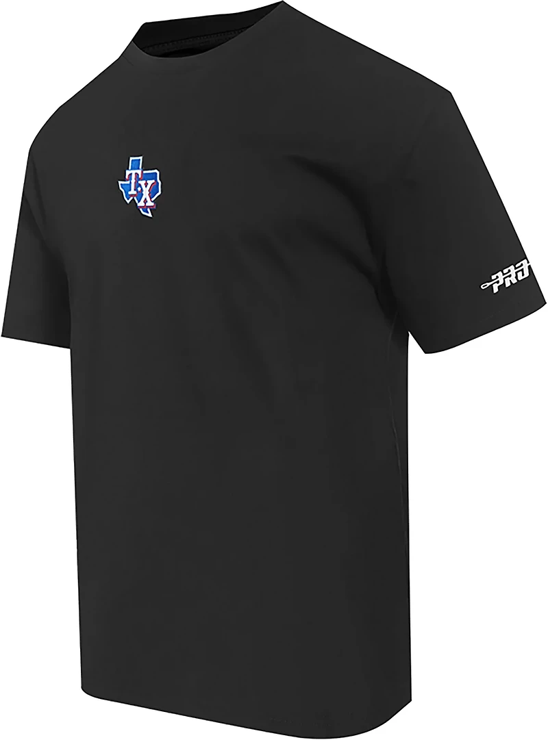 Pro Standard Men's Texas Rangers Classic Icon Drop Shoulder Short Sleeve T-shirt