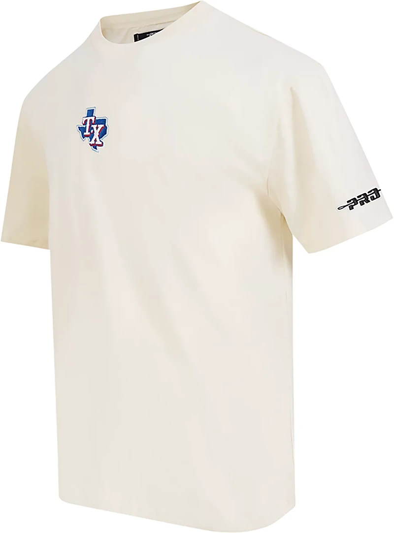 Pro Standard Men's Texas Rangers Classic Icon Drop Shoulder Short Sleeve T-shirt