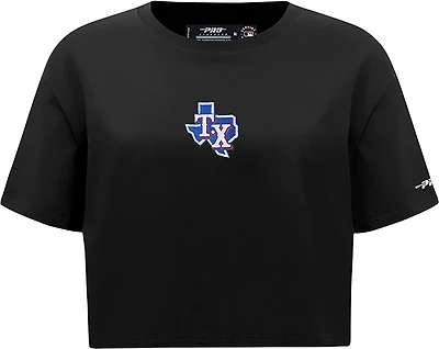 Pro Standard Women's Texas Rangers Classic Icon Boxy Short Sleeve T-shirt